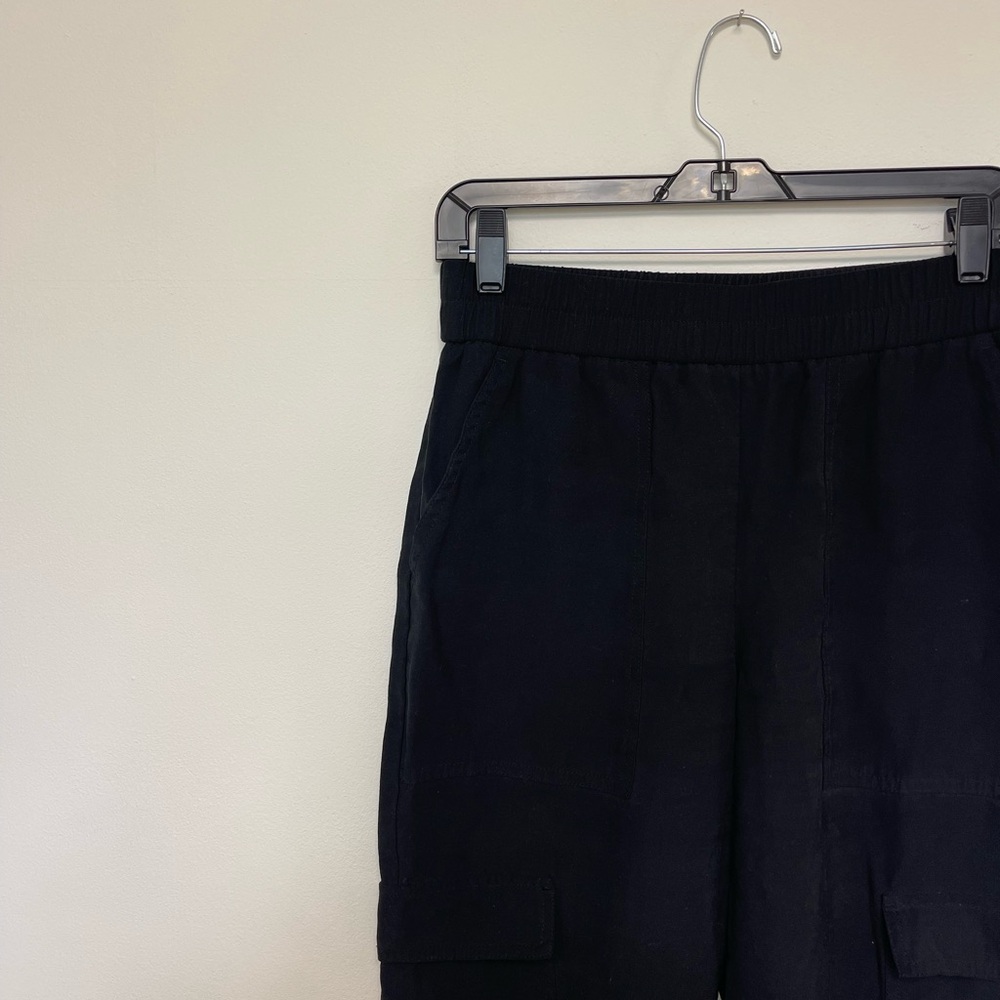 a new day black elastic waist cargo pants